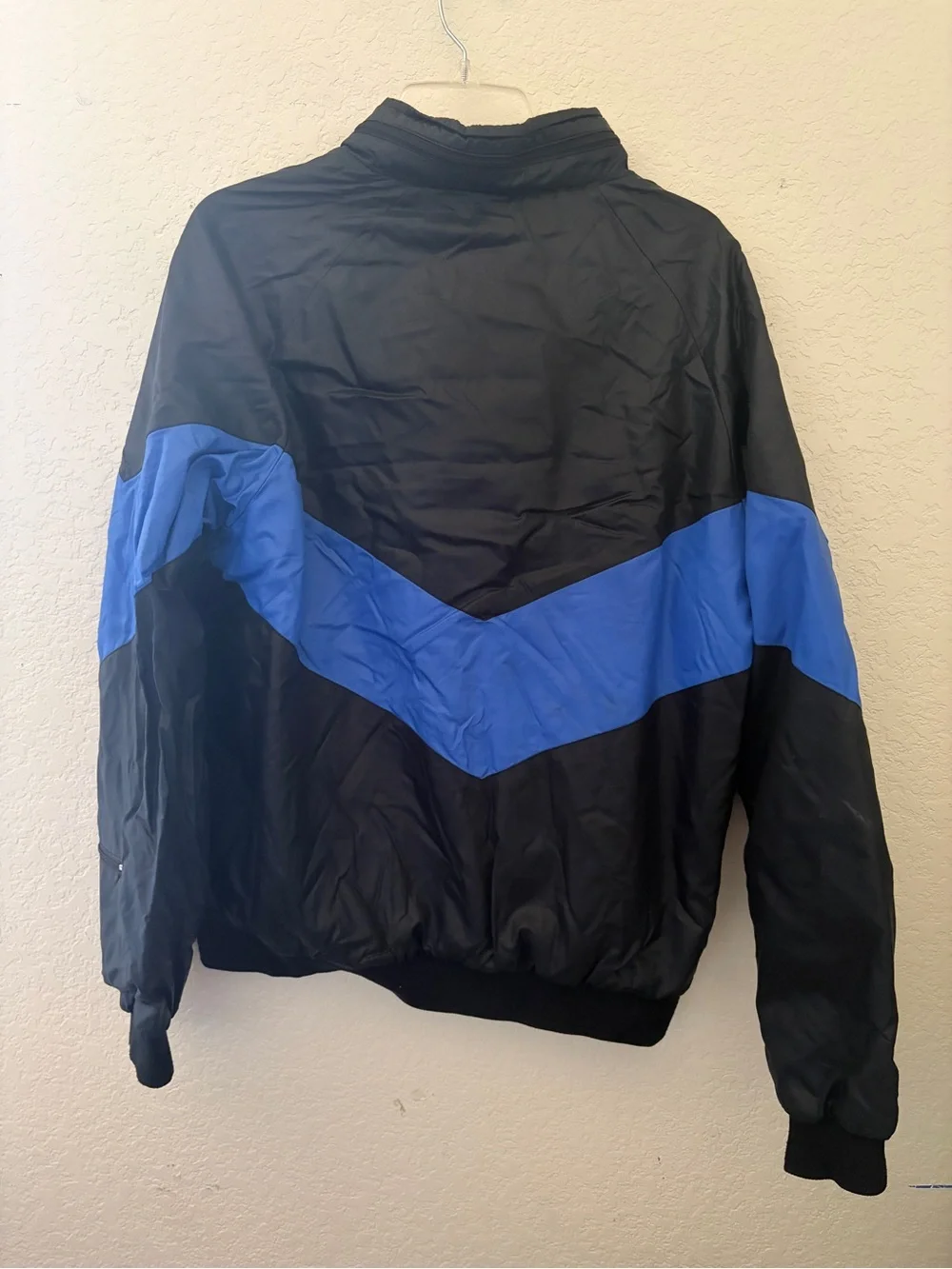 Duckster Pro Group Men's Black Windbreaker with Royal Blue Chevron style no.532 - Picture 4 of 4